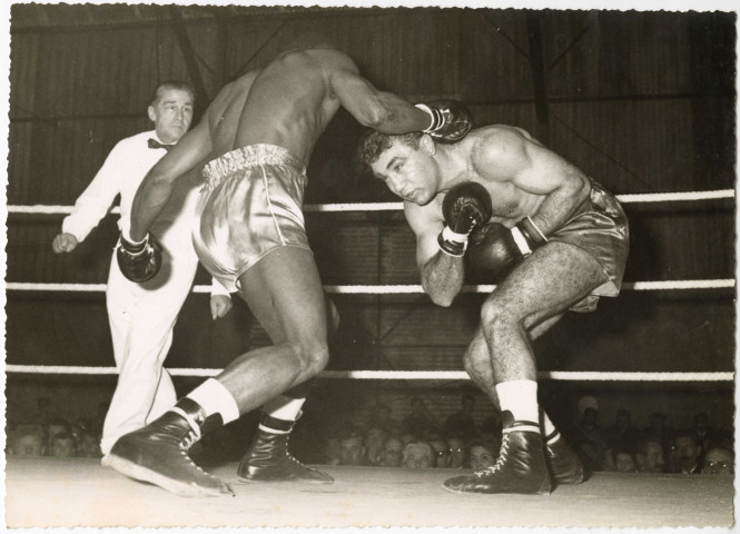 Scènes de combat sur le ring