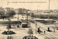 St-Nazaire.- Place du Bassin - Le Pont roulant de la Nouvelle Entrée du Port (N°887 bis) / Delaveau