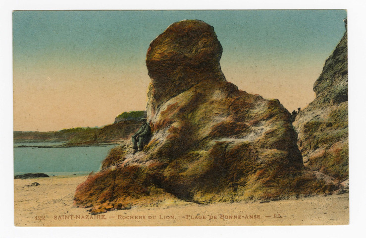 Rochers du lion, plage de la Bonne Anse