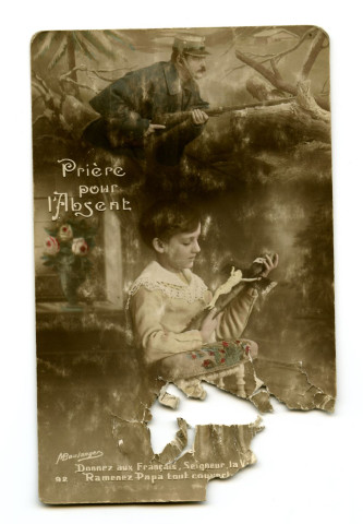 Carte postale de Camille Foucaud (dit "Mimi") adressée à son père.