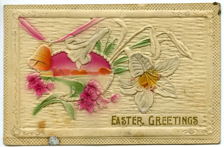 Cartes de voeux adressées à Yvonne Lebreton pour Pâques par Viriginia Wood