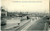 Saint-Nazaire. - Vue des Ecluses et du Pont roulant de la nouvelle entrée (N°23)