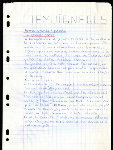 Poche de Saint-Nazaire, exposé scolaire