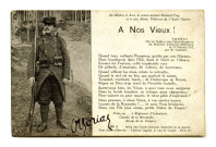 Carte postale adressée par Joseph Camille Foucaud à Marie, 8 septembre 1915.