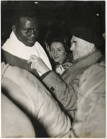 Souleymane Diallo, son épouse Maria et Henri Fogel