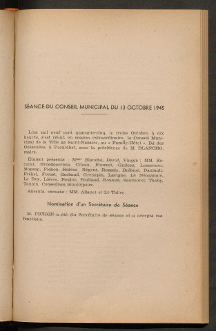 Séance du 13 octobre 1945 - pages 211-223