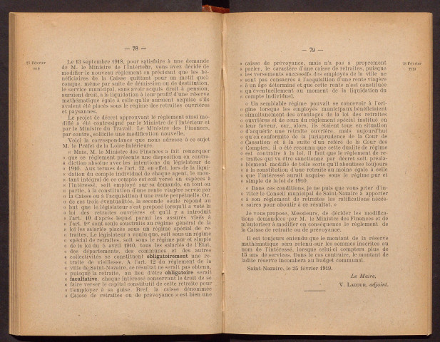 Séance ordinaire du 28 février 1919 - pages 75-106