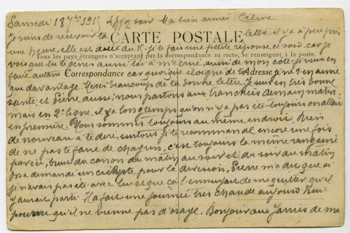 A STENAY (Meuse) : Anéantissement de trois batteries de 77 allemand par notre artillerie lourde.