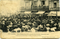 Saint-Nazaire. - Fêtes d'Inauguration de la nouvelle Entrée du Port (Septembre 1907) - Concert de la musique du 64e de ligne sur la place de Nantes