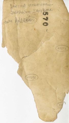 Gaëtan Lecheval (père), sa fille Andrée et la grand-mère maternelle, Joséphine Jambou