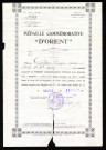 Eugène Guillou est autorisé à porter la Médaille commémorative d'Orient avec inscription « ORIENT » de la part du bureau de recrutement de Nantes, Le Lieutenant Adjoint : lettre.