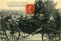 Saint-Nazaire. - Inauguration de la NOUVELLE ENTREE du port de ST NAZAIRE (21 au 23 SEPT 1907) - Les Ministres se rendent à la Sous-Préfecture accompagnés par M. le Maire de St-Nazaire (N°6)