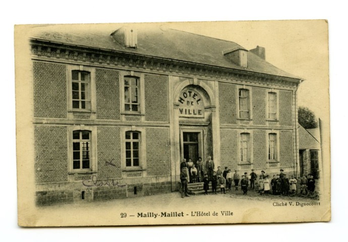 Correspondance sur carte postale de Joseph Camille Foucaud à son fils.
