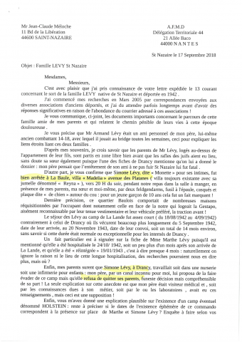 AFMD - Amis de la Fondation pour la Mémoire de la Déportation (août septembre 2018)